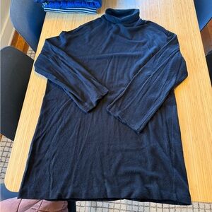 Reformation Black Turtleneck Dress